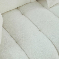 Bellemave® 82" Premium Teddy Velvet Sofa with 3 Back Pillows and 3 back Cushions - Bellemave