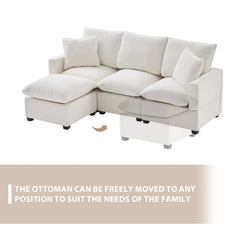 Bellemave® 84" Modern Chenille Modular Sofa with 2 Pillows Included - Bellemave