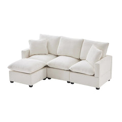 Bellemave® 84" Modern Chenille Modular Sofa with 2 Pillows Included - Bellemave