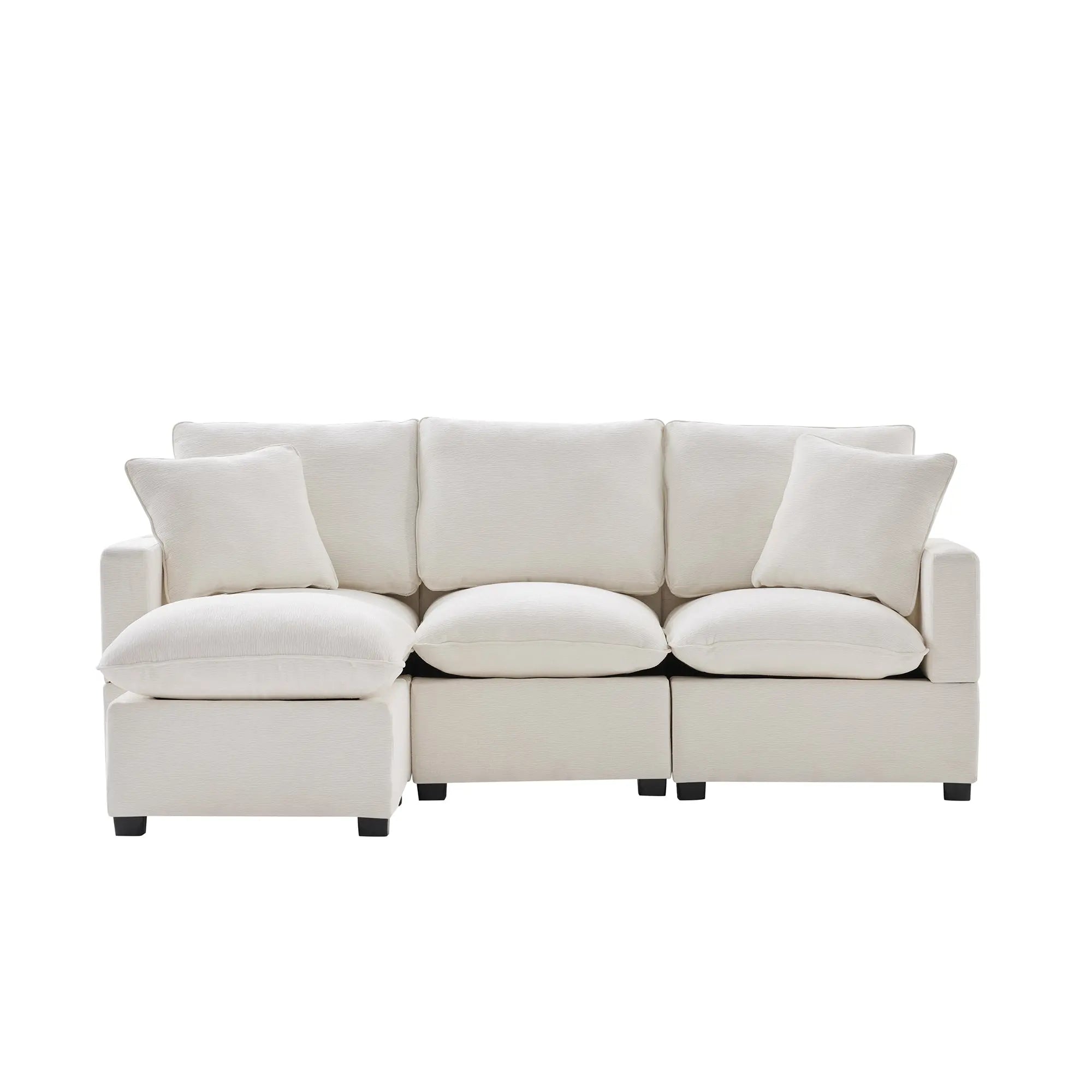 Bellemave® 84" Modern Chenille Modular Sofa with 2 Pillows Included - Bellemave
