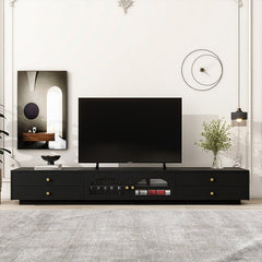 Bellemave® 86.6" Luxurious TV Stand with Fluted Glass Doors and Multiple Storage - Bellemave