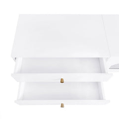 Bellemave® 86.6" Luxurious TV Stand with Fluted Glass Doors and Multiple Storage - Bellemave