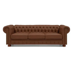 Bellemave® 88.5" Classic Chesterfield Sofa Faux Leather - Bellemave