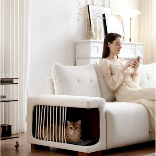Bellemave® 89" Modern Cat Nest Sofa,Comfy Couch with Waterproof and Cat Scratch Resistant Fabric - Bellemave