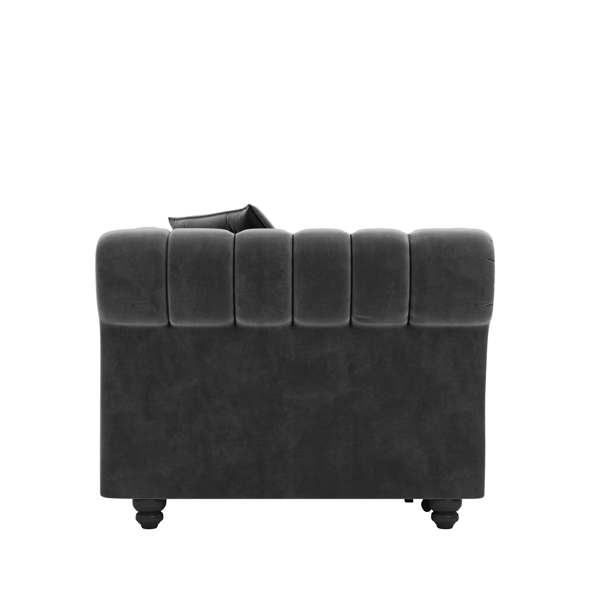 Bellemave® 89" Velvet Pull Out Sofa Bed - 3 - in - 1 Convertible Sleeper Sofa with Ottoman, Button Tufted Chesterfield Sofa - Bellemave