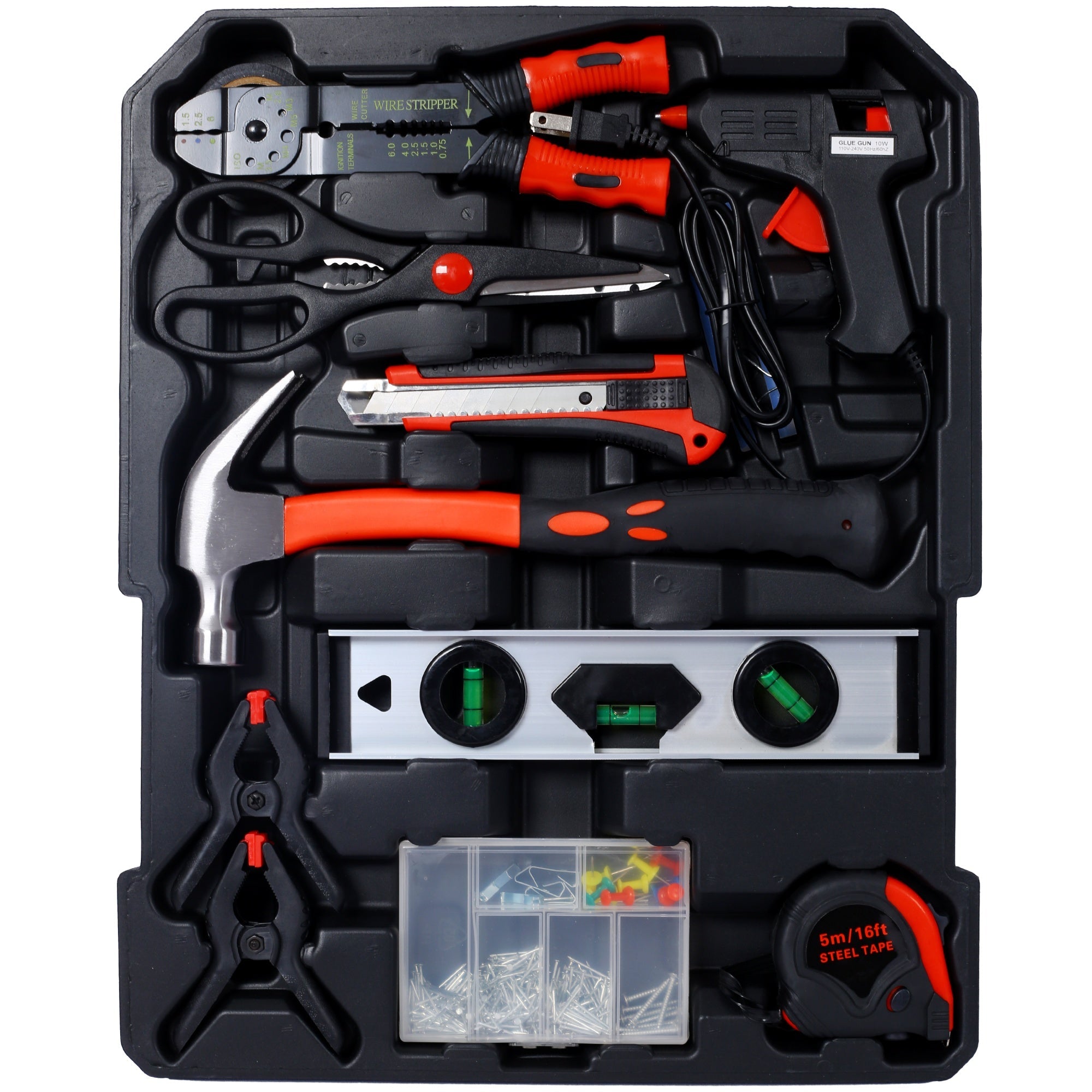 Bellemave® 899pcs Home Repair Tool Set Kit for Men, Toolbox Storage Case with 4 Drawers, General Household Tool Kit with Rolling Tool Box, Tool Set Kit - Bellemave