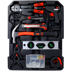 Bellemave® 899pcs Home Repair Tool Set Kit for Men, Toolbox Storage Case with 4 Drawers, General Household Tool Kit with Rolling Tool Box, Tool Set Kit - Bellemave