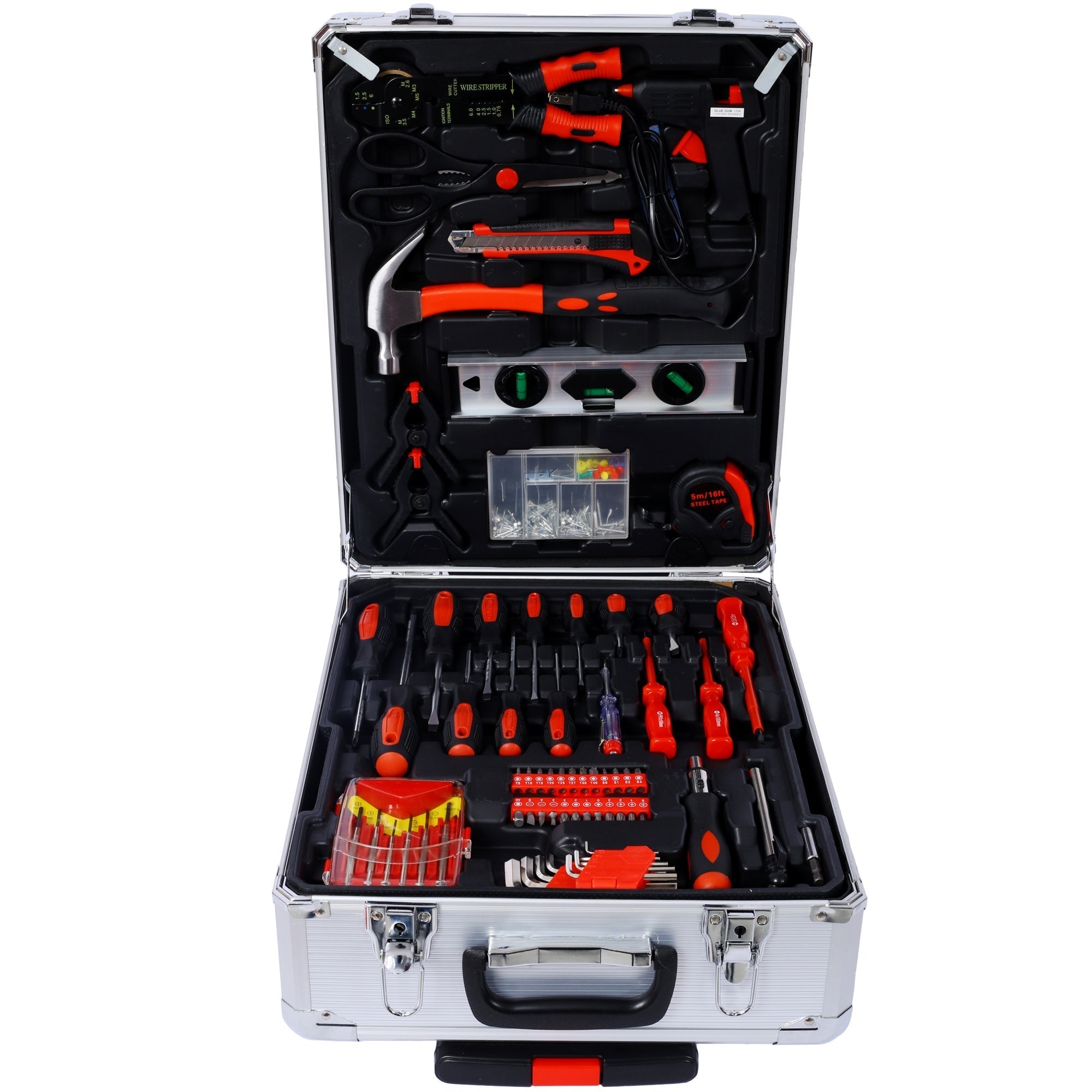 Bellemave® 899pcs Home Repair Tool Set Kit for Men, Toolbox Storage Case with 4 Drawers, General Household Tool Kit with Rolling Tool Box, Tool Set Kit - Bellemave