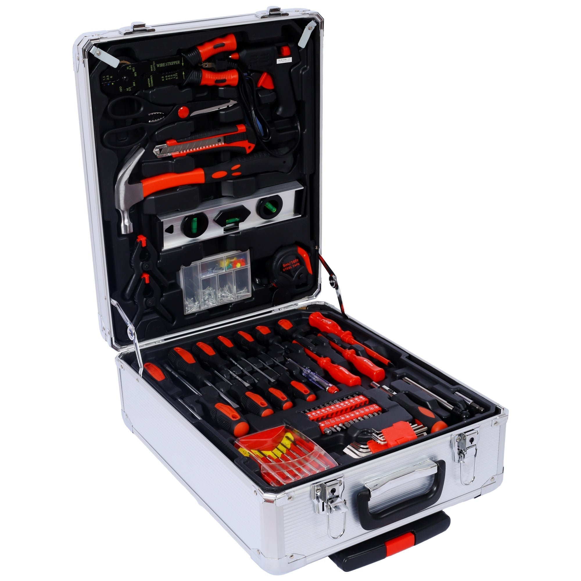 Bellemave® 899pcs Home Repair Tool Set Kit for Men, Toolbox Storage Case with 4 Drawers, General Household Tool Kit with Rolling Tool Box, Tool Set Kit - Bellemave