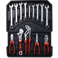 Bellemave® 899pcs Home Repair Tool Set Kit for Men, Toolbox Storage Case with 4 Drawers, General Household Tool Kit with Rolling Tool Box, Tool Set Kit - Bellemave