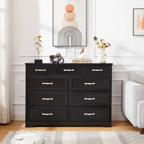 Bellemave® 9 Drawer Long Dresser with Antique Handles - Bellemave