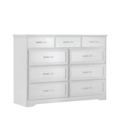 Bellemave® 9 Drawer Long Dresser with Antique Handles - Bellemave