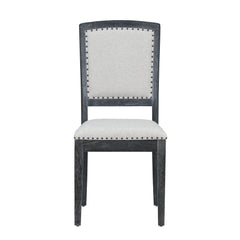Bellemave® 9 - Pieces Rustic Extendable Dining Table Set with Removable Leaf , 6 Upholstered Armless Dining Chairs and 2 Padded Arm Chairs - Bellemave
