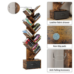 Bellemave® 9 Tier Tree Bookshelf with Drawer - Bellemave
