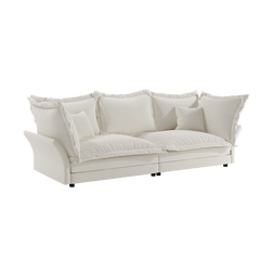 Bellemave® 90.55" Modern Comfy Upholstered Sofa Cloud Couch with Multiple Large Soft Pillows,Convertible Deep Seat Chaise Longue - Bellemave