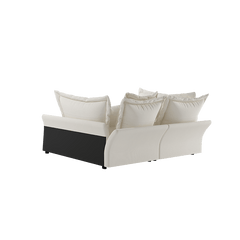 Bellemave® 90.55" Modern Comfy Upholstered Sofa Cloud Couch with Multiple Large Soft Pillows,Convertible Deep Seat Chaise Longue - Bellemave