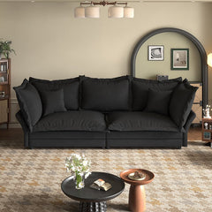 Bellemave® 90.55" Modern Comfy Upholstered Sofa Cloud Couch with Multiple Large Soft Pillows,Convertible Deep Seat Chaise Longue - Bellemave