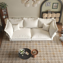 Bellemave® 90.55" Modern Comfy Upholstered Sofa Cloud Couch with Multiple Large Soft Pillows,Convertible Deep Seat Chaise Longue - Bellemave