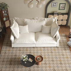 Bellemave® 90.55" Modern Comfy Upholstered Sofa Cloud Couch with Multiple Large Soft Pillows,Convertible Deep Seat Chaise Longue - Bellemave