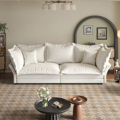 Bellemave® 90.55" Modern Comfy Upholstered Sofa Cloud Couch with Multiple Large Soft Pillows,Convertible Deep Seat Chaise Longue - Bellemave