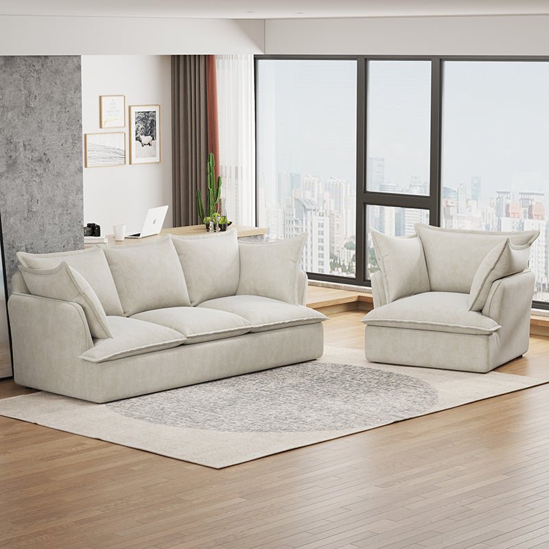 Bellemave® 94" Modern 3+1 Seater Sectional Cloud Sofa with 2 Armrest Pillows - Bellemave