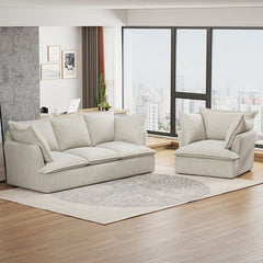 Bellemave® 94" Modern 3+1 Seater Sectional Cloud Sofa with 2 Armrest Pillows - Bellemave