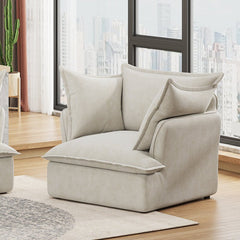 Bellemave® 94" Modern 3+1 Seater Sectional Cloud Sofa with 2 Armrest Pillows - Bellemave