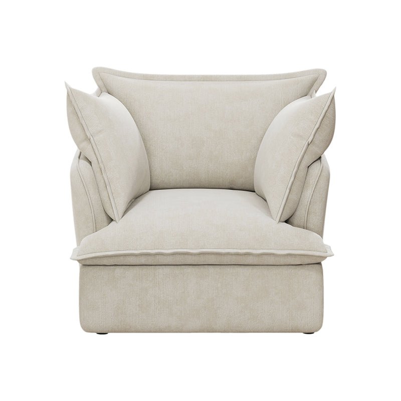 Bellemave® 94" Modern 3+1 Seater Sectional Cloud Sofa with 2 Armrest Pillows - Bellemave