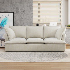 Bellemave® 94" Modern 3+1 Seater Sectional Cloud Sofa with 2 Armrest Pillows - Bellemave