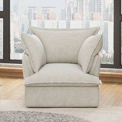Bellemave® 94" Modern 3+1 Seater Sectional Cloud Sofa with 2 Armrest Pillows - Bellemave