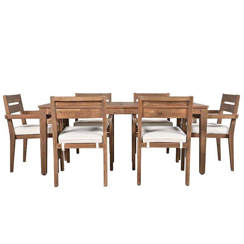 Bellemave® Acacia Wood Outdoor Dining Table And Chairs Suitable - Bellemave