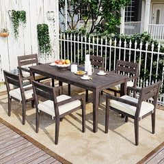 Bellemave® Acacia Wood Outdoor Dining Table And Chairs Suitable - Bellemave