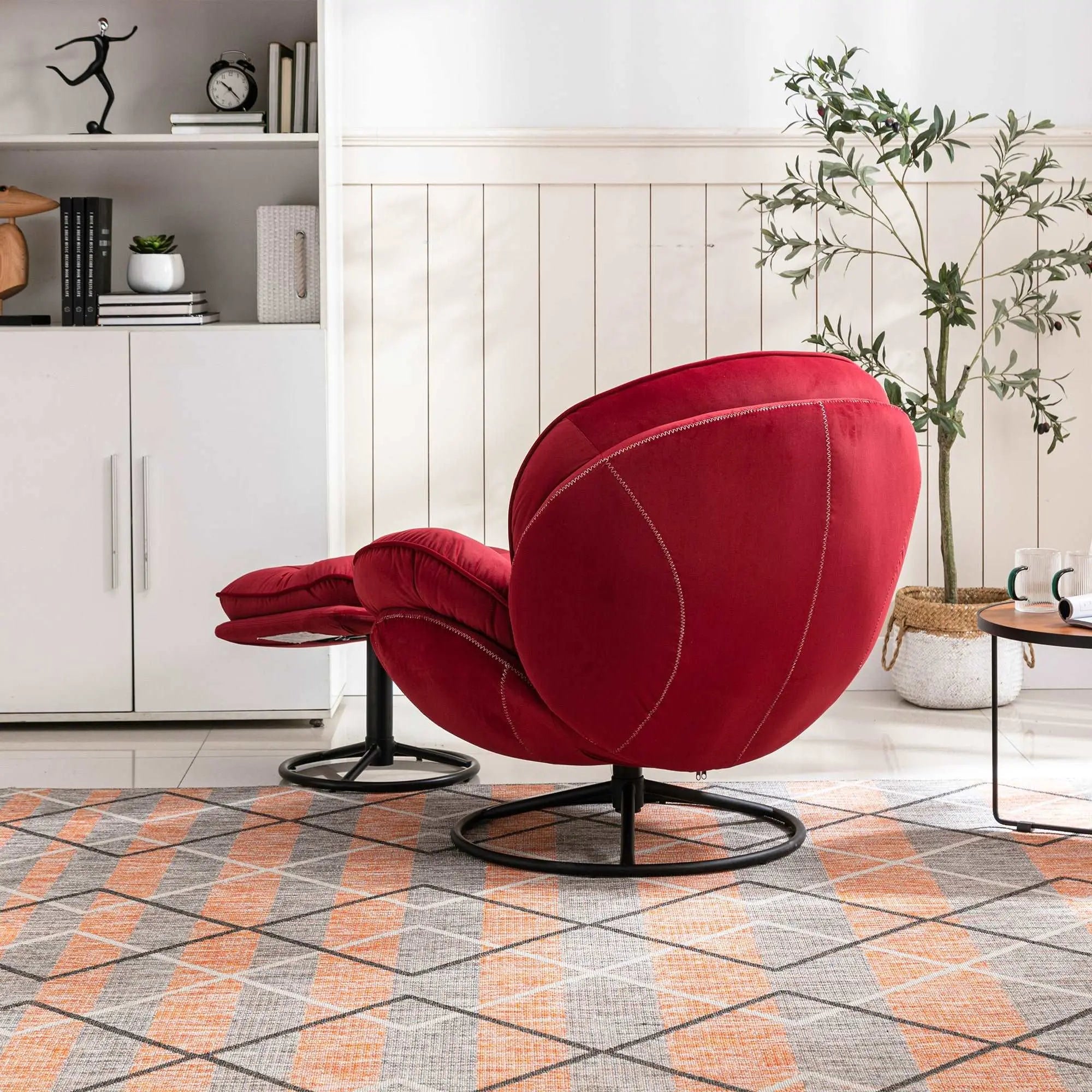 Bellemave® Accent chair TV Chair Living room Chair with Ottoman - Bellemave