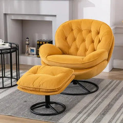 Bellemave® Accent chair TV Chair Living room Chair with Ottoman - Bellemave