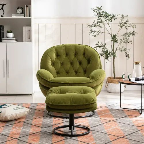 Bellemave® Accent chair TV Chair Living room Chair with Ottoman - Bellemave