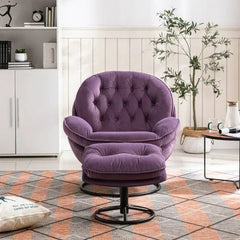 Bellemave® Accent chair TV Chair Living room Chair with Ottoman - Bellemave