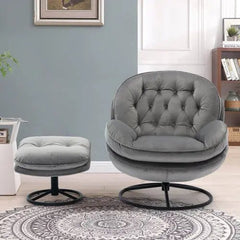Bellemave® Accent chair TV Chair Living room Chair with Ottoman - Bellemave