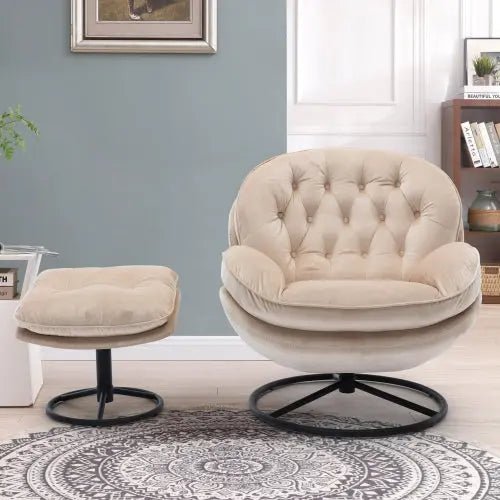 Bellemave® Accent chair TV Chair Living room Chair with Ottoman - Bellemave