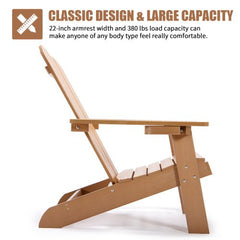Bellemave® Adirondack Chair with Cup Holder All - Weather and Fade - Resistant Plastic Wood - Bellemave