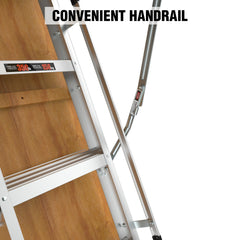 Bellemave® Aluminum Attic Ladder Pull Down System, Drop Down Ladder Stairs for Attic Access - Bellemave