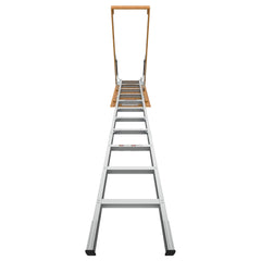 Bellemave® Aluminum Attic Ladder Pull Down System, Drop Down Ladder Stairs for Attic Access - Bellemave