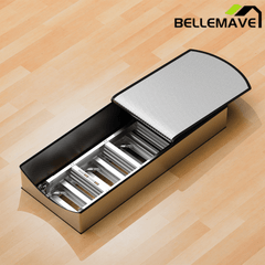 Bellemave® Aluminum Attic Ladder Pull Down System, Drop Down Ladder Stairs for Attic Access - Bellemave