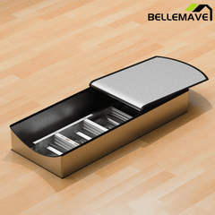 Bellemave® Aluminum Attic Ladder Pull Down System, Drop Down Ladder Stairs for Attic Access - Bellemave