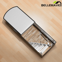 Bellemave® Aluminum Attic Ladder Pull Down System, Drop Down Ladder Stairs for Attic Access - Bellemave