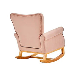 Bellemave® Baby Room High Back Rocking Nursery Chair with Comfortable Rocker Fabric Padded - Bellemave