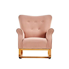 Bellemave® Baby Room High Back Rocking Nursery Chair with Comfortable Rocker Fabric Padded - Bellemave