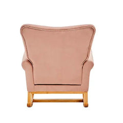 Bellemave® Baby Room High Back Rocking Nursery Chair with Comfortable Rocker Fabric Padded - Bellemave