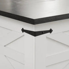 Bellemave® Barn design Center Table with Hinged Lift Top and Large Hidden Storage Compartment - Bellemave
