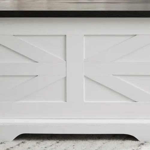 Bellemave® Barn design Center Table with Hinged Lift Top and Large Hidden Storage Compartment - Bellemave