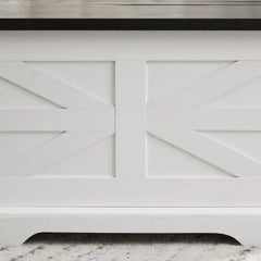 Bellemave® Barn design Center Table with Hinged Lift Top and Large Hidden Storage Compartment - Bellemave